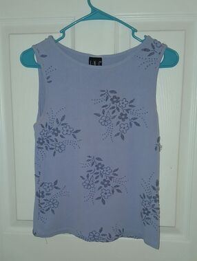 INC International Concepts Lavender Floral Tank Top